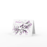 Purple Black Swirls Thank You