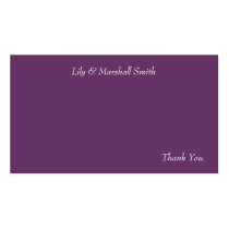 Purple Blossom Thank You Card