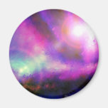 Purple Blue Abstract Magnets