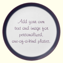 Purple/Blue Double Edge Plate Template plates