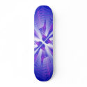 Purple & Blue Spirals: Skateboard