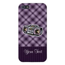 Purple Boombox Cover For iPhone 5