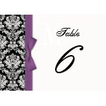 Table Number Cards