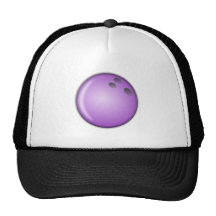 Purple Bowling Ball Mesh Hat