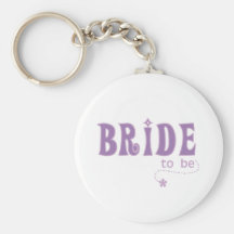 Purple Bride to Be Key Chains
