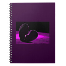 Purple Broken Heart Spiral Note Books