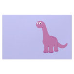 Purple Brontosaurus Dinosaur Stationery Design