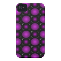 Purple Bubbles ChessBoard CricketDiane Design iPhone 4 Case-Mate Case