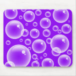 Purple Bubbles Mouse Pads