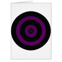 PURPLE BULLS EYE CARDS