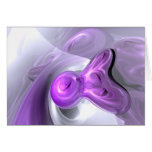Purple Bunny Abstract Card