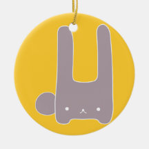 purple bunny ornament