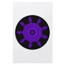 Purple Burst. Fractal Art. Purple and Black. Custom Flyer