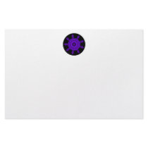 Purple Burst. Fractal Art. Purple and Black. Stationery