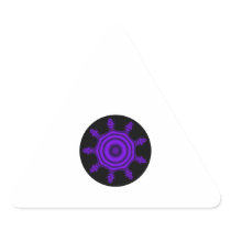 Purple Burst. Fractal Art. Purple and Black. Stickers