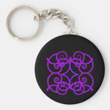 Purple burst key chains