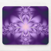 Purple butterflower mousepad