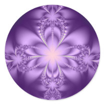 Purple butterflower stickers