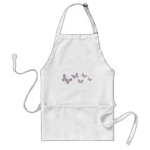 Purple Butterfly Apron