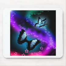 Purple Butterfly Genesis Mouse Pad