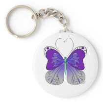 Purple Butterfly Keychain keychains