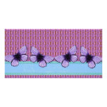 Purple Butterfly Photo Greeting Card