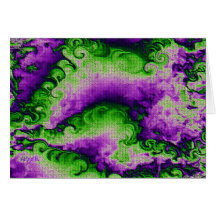 Purple Cabbage Curls Greeting Card