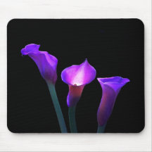 purple calla lily mousepad