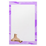 Purple Camo and Combat Boots Stationery