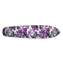 Purple Camouflage 7 1/8" Skateboard