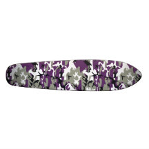 Purple Camouflage 7 1/8" Skateboard