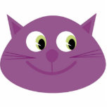 Purple cat brooch photo sculptures