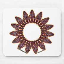Purple Celtic Circle Knotwork Mousepads