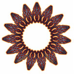 Purple Celtic Circle Knotwork Ornaments