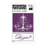 Purple Chandelier Wedding Postage