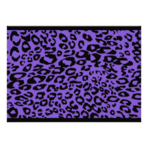 purple cheetah custom invitations