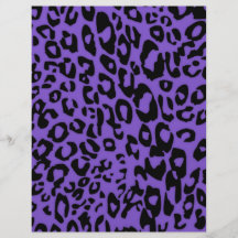 purple cheetah flyer design