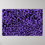 purple cheetah poster