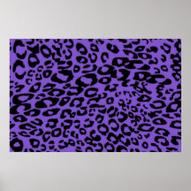 purple cheetah poster