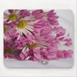 purple chrisanthemums mouse mats