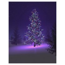 Purple Christmas Tree Flyer
