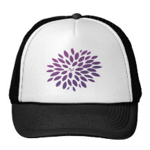 Purple Chrysanthemum Trucker Hats