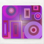 purple circles and squares mousepads