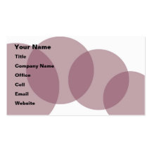 Purple circles business cards