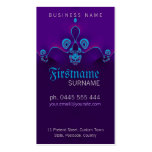 Purple Circly Waves Business Card