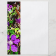 Purple Clematis on Trellis Flyer