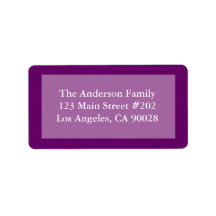 purple colour border labels