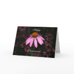 Purple cone flowers cards