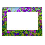 Purple Country Wildflowers Magnetic Frame