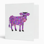 Purple Cow 3 Ring Binders